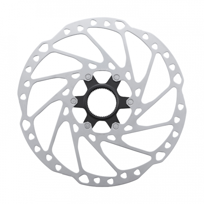 Тормозной диск Shimano RT64,203мм, C.Lock, с стоп. кольцом внешн. шлицы