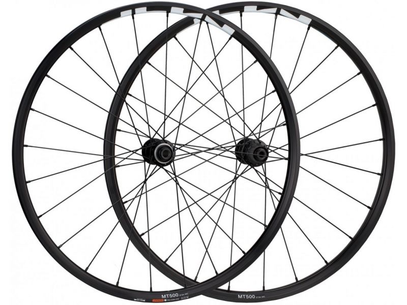 Комплект колес Shimano MT501-B-27,5, под оси F:15мм/R:12мм, C.Lock, OLD:110/148мм, черный