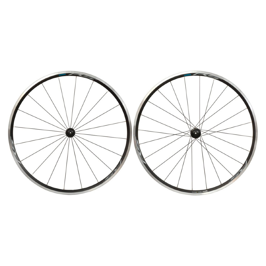 Комплект колес Shimano RS100, 28", 11ск, клинчер, OLD 100/130мм, с об. лен, черный