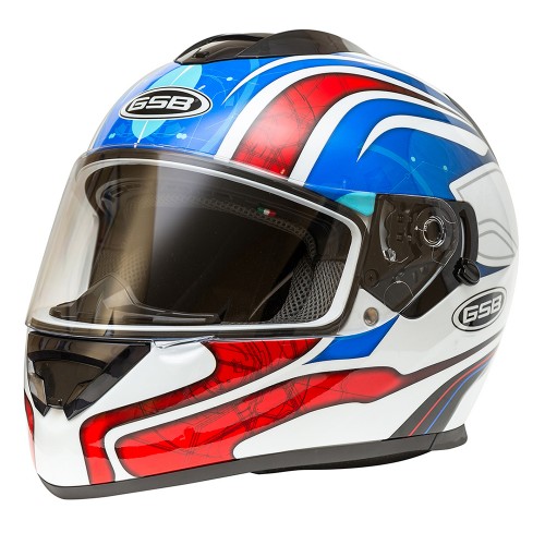 Шлем GSB G-350 BLUE-RED