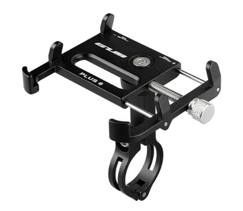 Держатель для телефона на руль GUB универсальный мото-вело поворот 360 алюминиевый черный