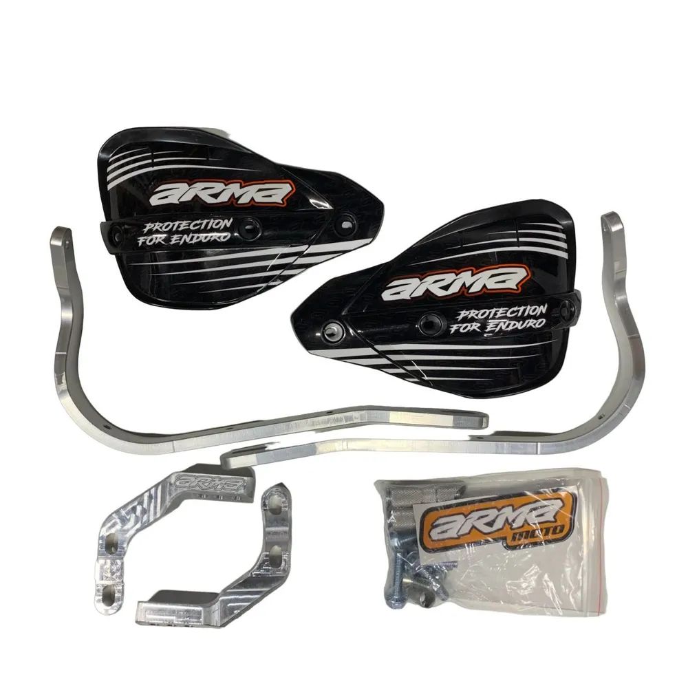 Защита рук с креплением к рулю FatBar черный пластик