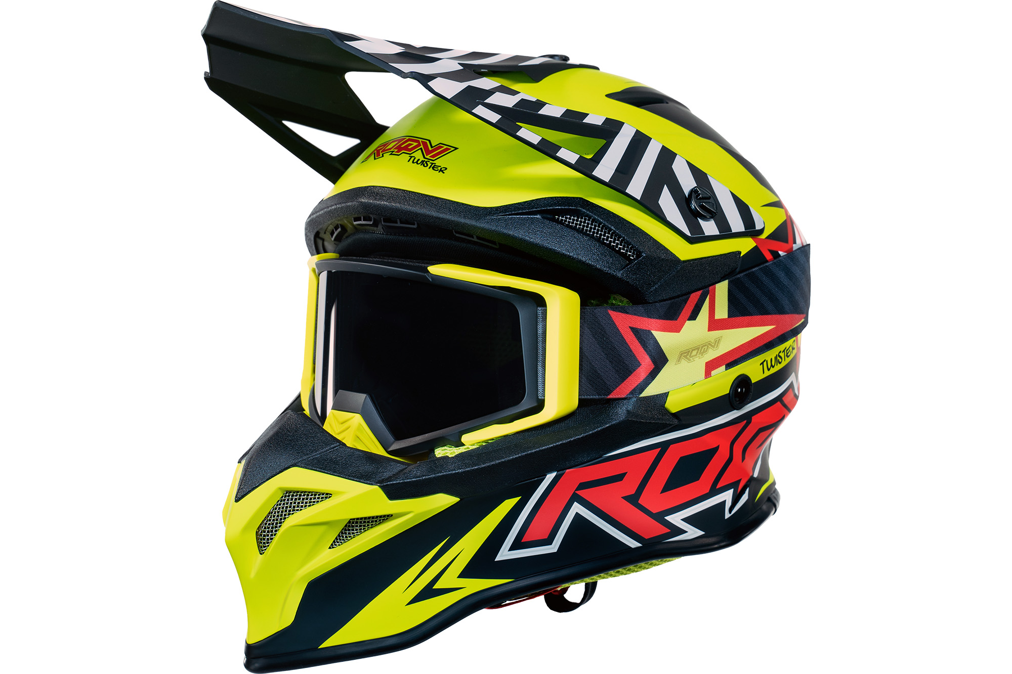 Мотошлем и Маска Roqvi модель TWISTER