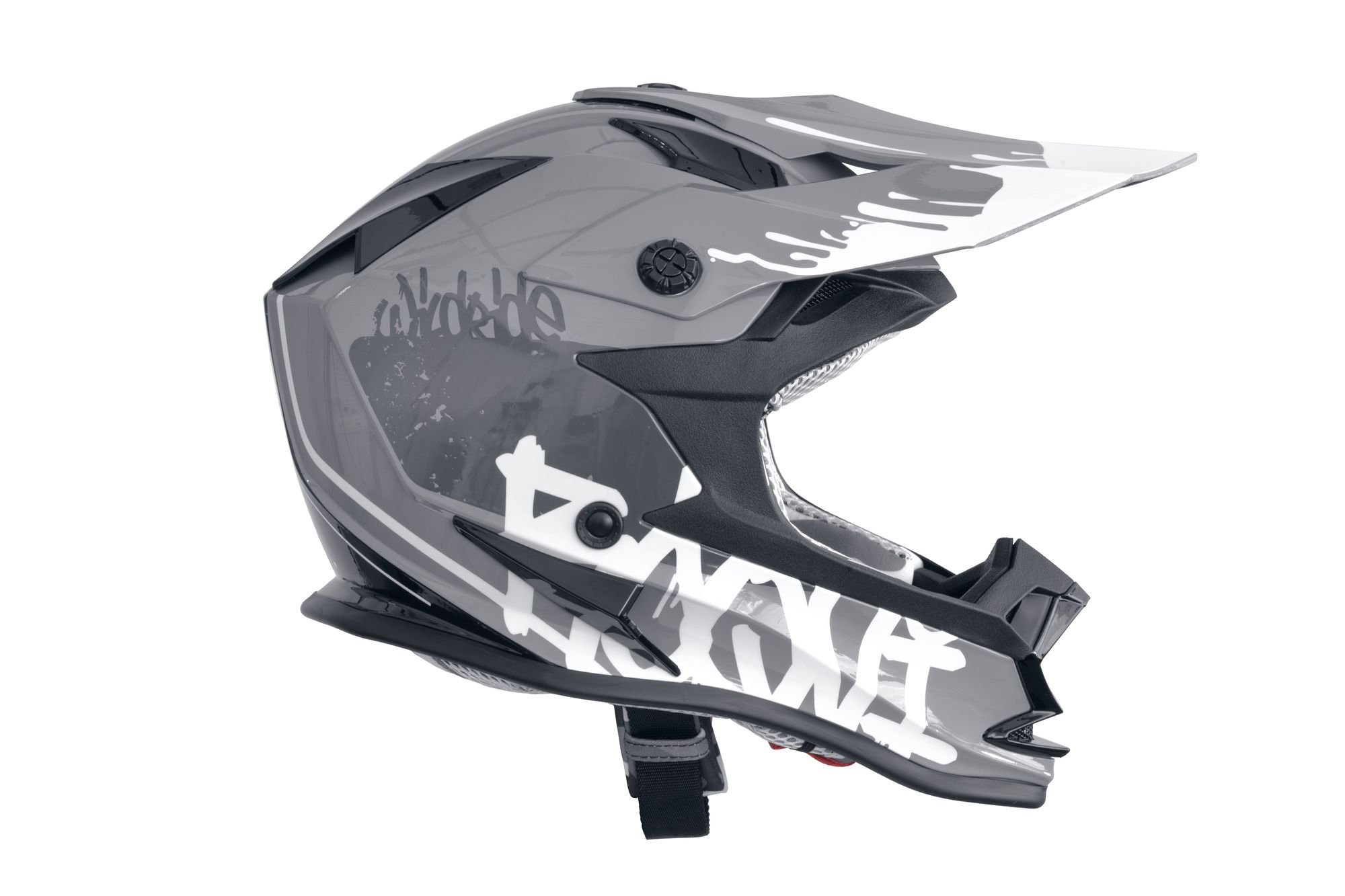 Мотошлем ROQVI NEW ERA KIDS Серый/Белый
