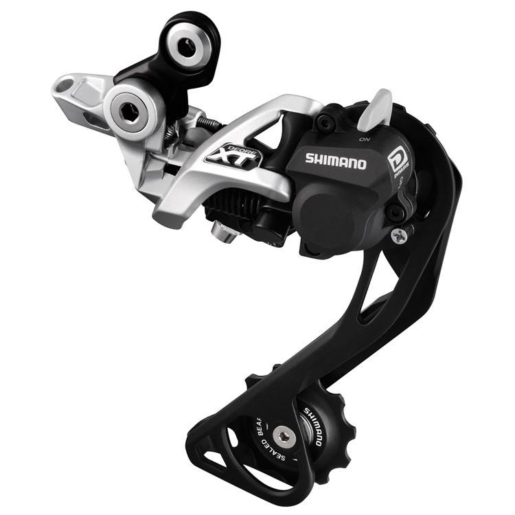 Переключатель задний Shimano XT, M786, SGS, 10 ск., серебро, RD+