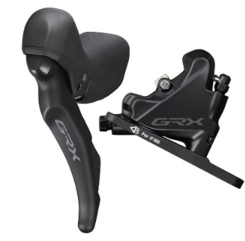 Шифтер/тормозная ручка Shimano GRX, ST-RX600/BR-RX400, лев. на 2ск. под диск. торм., колодк. с кулер