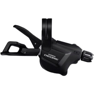 Шифтер Shimano Deore, M6000-L, лев, 2/3ск, на хомут, без индикатора, тр. 1800мм