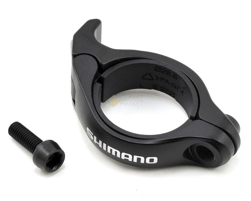 Адаптер велосипедный. Адаптер Shimano FD SM-ad91. Адаптер переднего переключателя Shimano Braze on Clamp. Хомут для переднего переключателя 28.6. Проставка на хомут для переднего переключателя.
