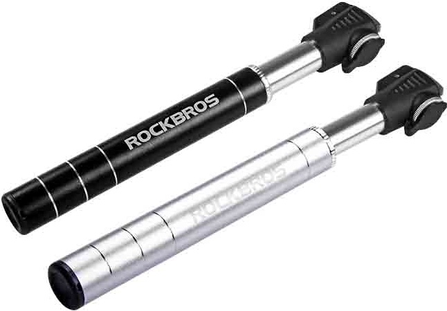 Насос ручной Rockbros ультра компактный фрезерованный алюминиевый черный. 100psi. Арт. RB_JG-1040BBK