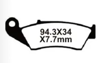 Колодки тормозные KF-050