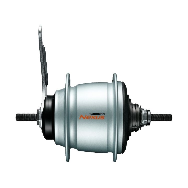 Втулка планетарная Shimano Nexus, C6001, 32 отв, 8ск, ножн. тор., 132x184мм, серебро, б/уп.