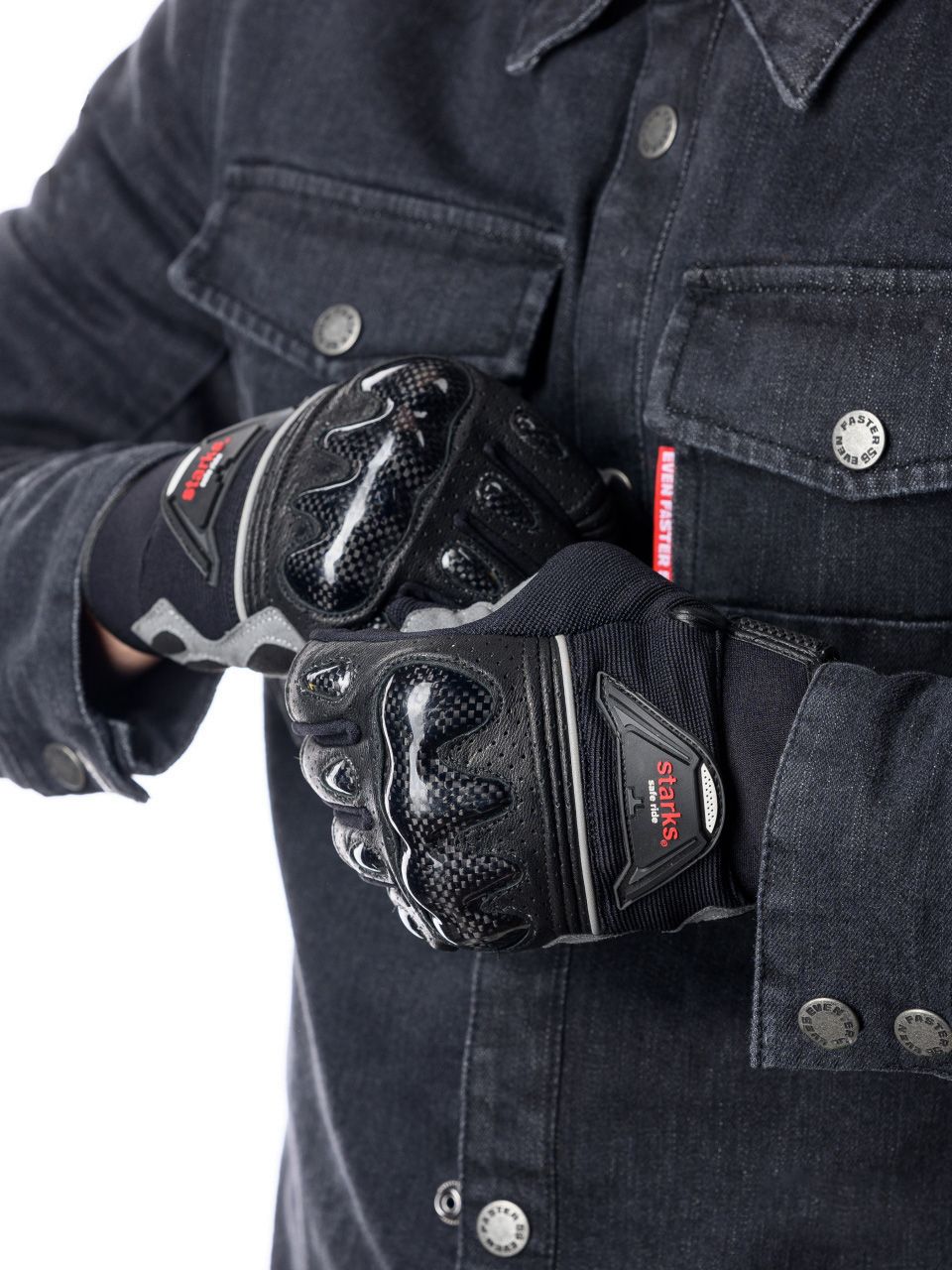 STARKS Мотоперчатки Avior (текстиль) муж.Черный