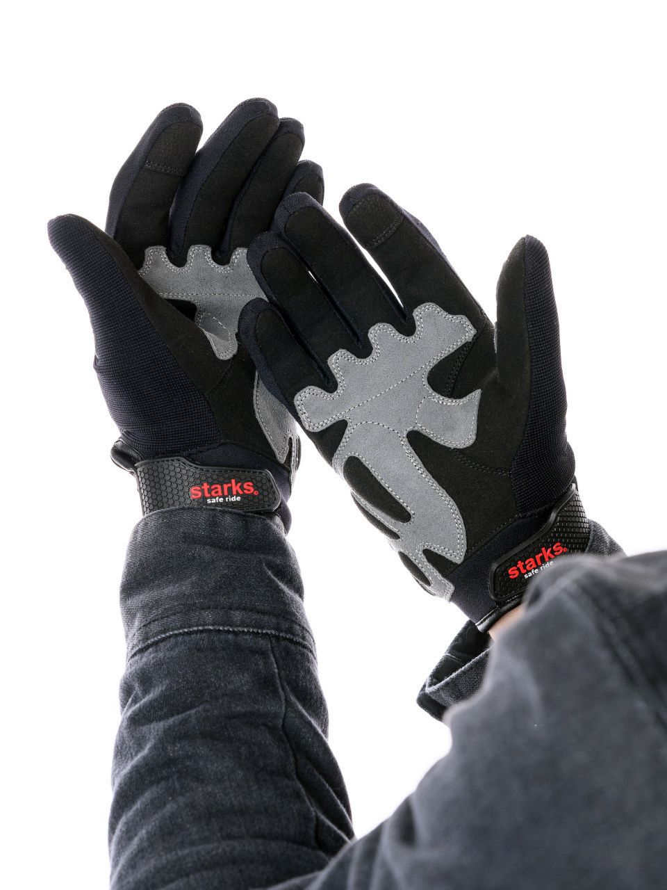 STARKS Мотоперчатки Avior (текстиль) муж.Черный