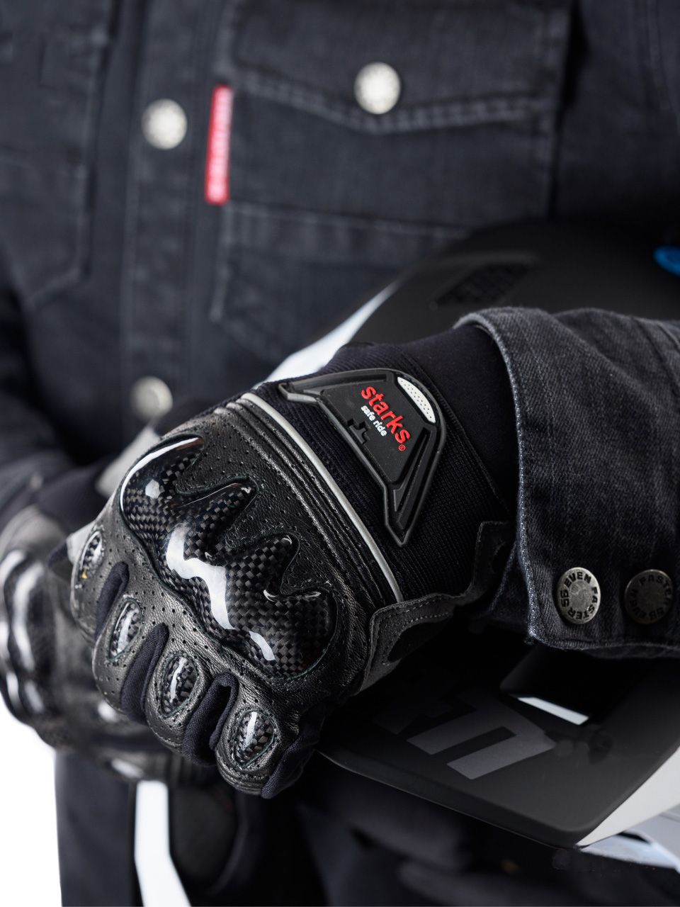 STARKS Мотоперчатки Avior (текстиль) муж.Черный