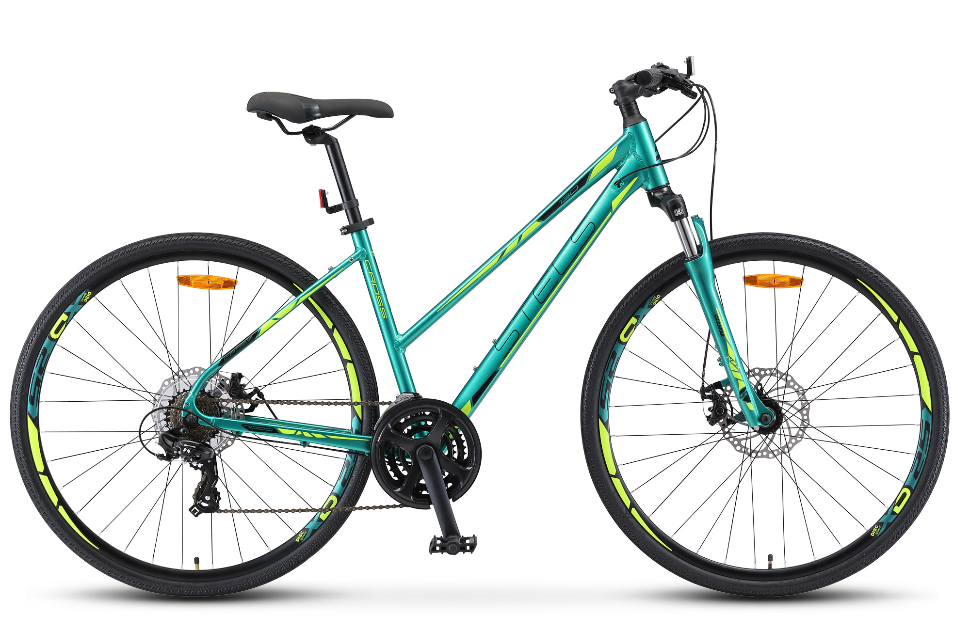 Велосипед STELS Cross-130 MD Lady 28" V010 Зелёный