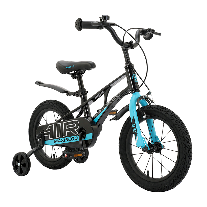 Детский Велосипед MAXISCOO  "Air" Standard Plus 14", Черный Аметист, С Ручными Тормозами (2023)