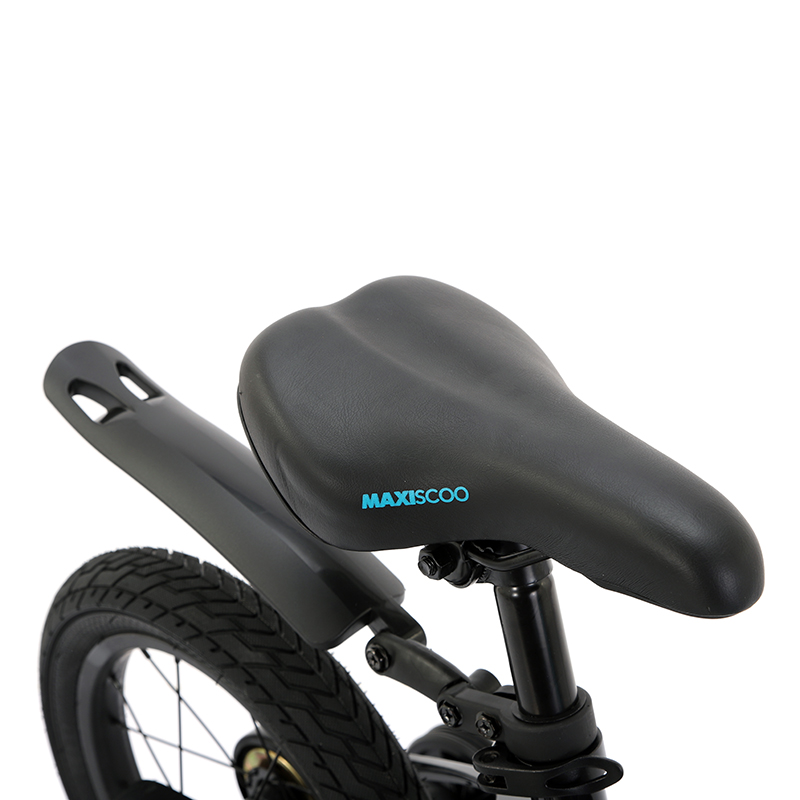 Детский Велосипед MAXISCOO  "Air" Standard Plus 14", Черный Аметист, С Ручными Тормозами (2023)