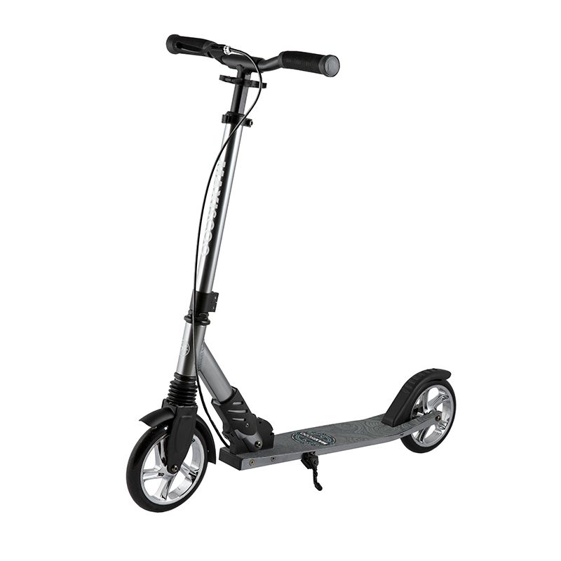 Самокат Двухколесный Складной Maxiscoo Серия "A2-180A" (2022), Ручной Тормоз, Черный