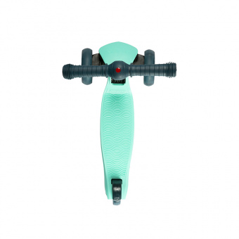 Самокат 3-х колесный Складной Maxiscoo "Baby Delux" (2021), со Светящимися Колесами, Мятный