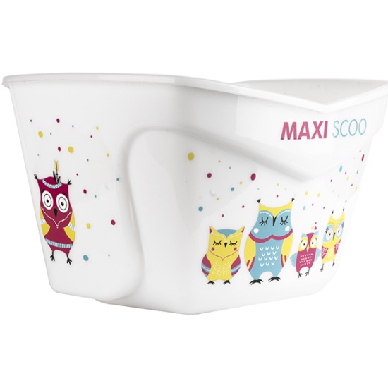 Корзина для Велосипеда Универсальная Maxiscoo, Совы, Белая