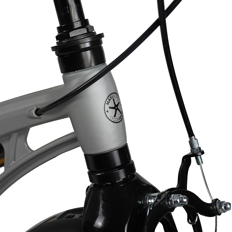 Детский Велосипед MAXISCOO  "Cosmic" Standard Plus 14", Серый Матовый, С Ручными Тормозами (2023)