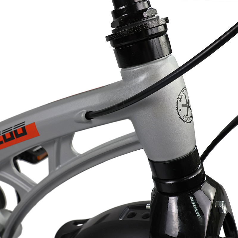 Детский Велосипед MAXISCOO  "Cosmic", Deluxe Plus 14", Серый Матовый, С Дисковыми Тормозами (2023)