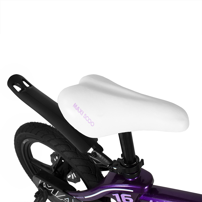 Детский Велосипед MAXISCOO "Cosmic" Deluxe 16", Фиолетовый, С Дисковыми Тормозами (2022)