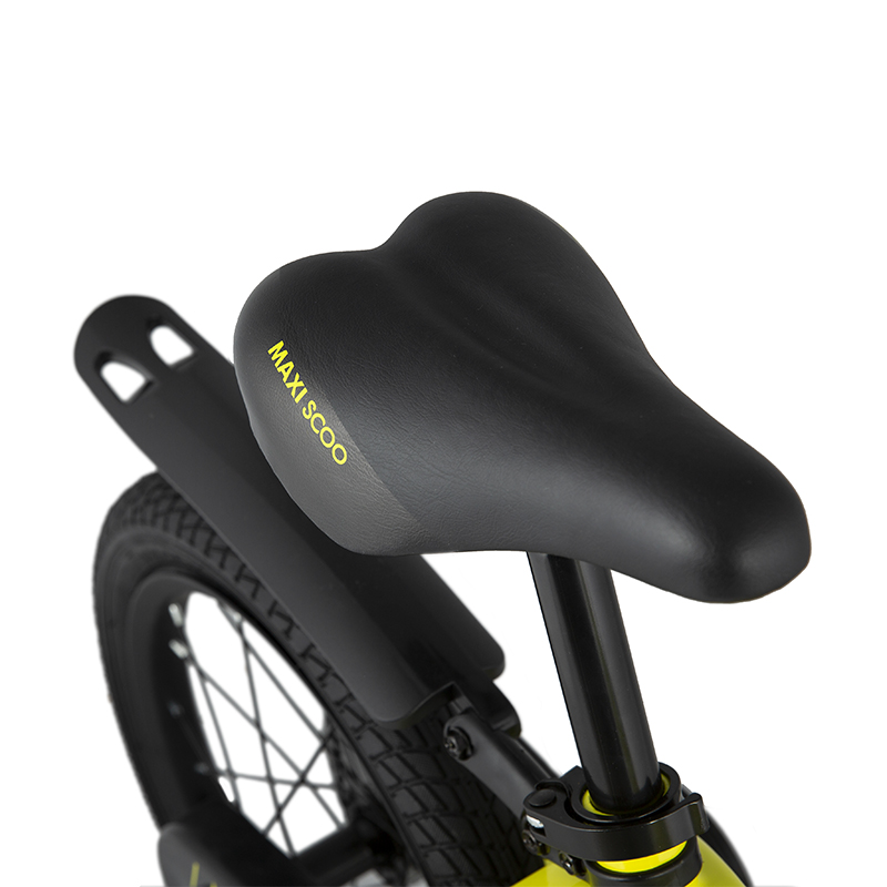 Детский Велосипед MAXISCOO "Cosmic" Standard 16", Желтый, С Ручными Тормозами (2022)