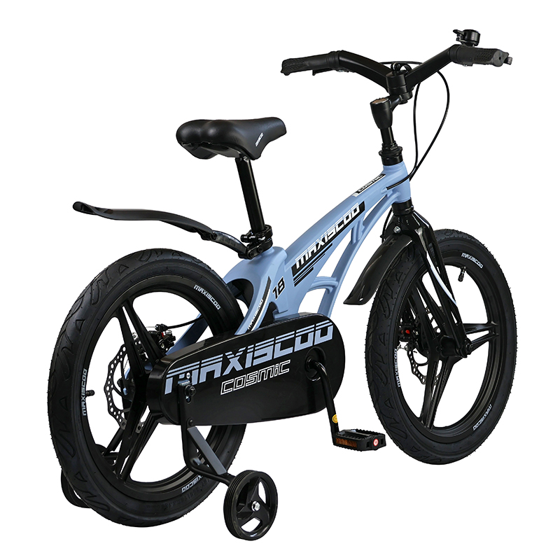 Детский Велосипед MAXISCOO "Cosmic" Deluxe 18", Голубой Матовый, С ...