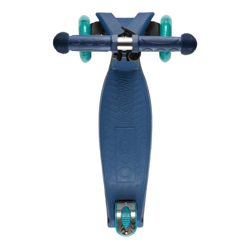 Самокат 3-х колесный Maxiscoo "Junior" (2021), со Светящимися Колесами, Синий