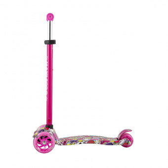 Самокат 3-х колесный Maxiscoo "Junior" (2021), со Светящимися Колесами, Единорог