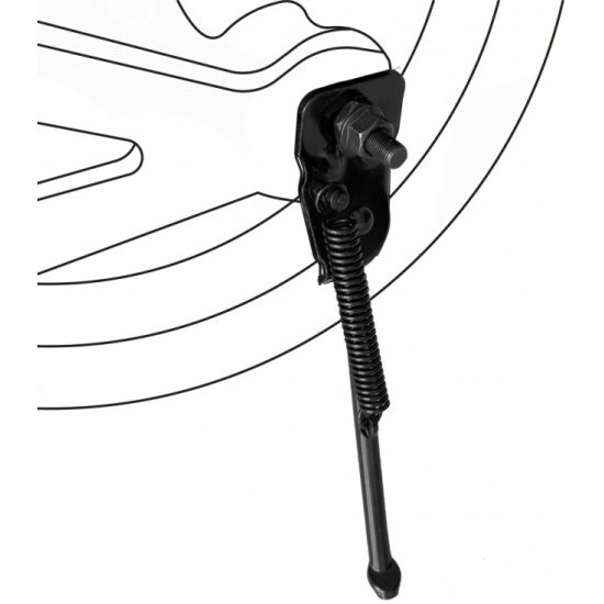 Велосипедная Подножка Maxiscoo, 16", Черная