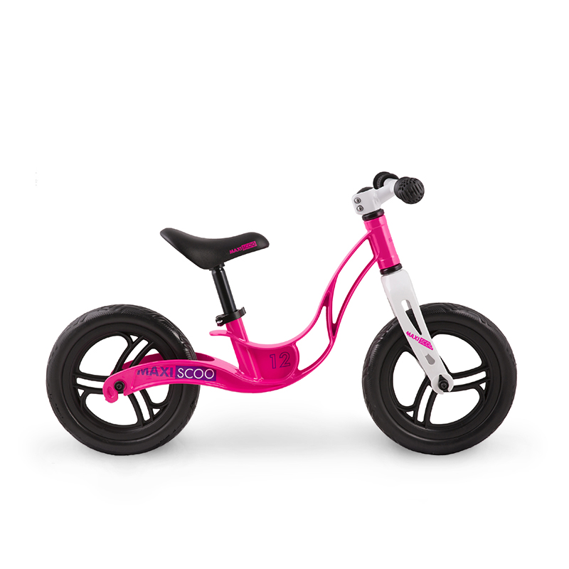 Беговел Детский Maxiscoo "Rocket" (2020), Стандарт, Колеса ЭВА, 12", Розовый