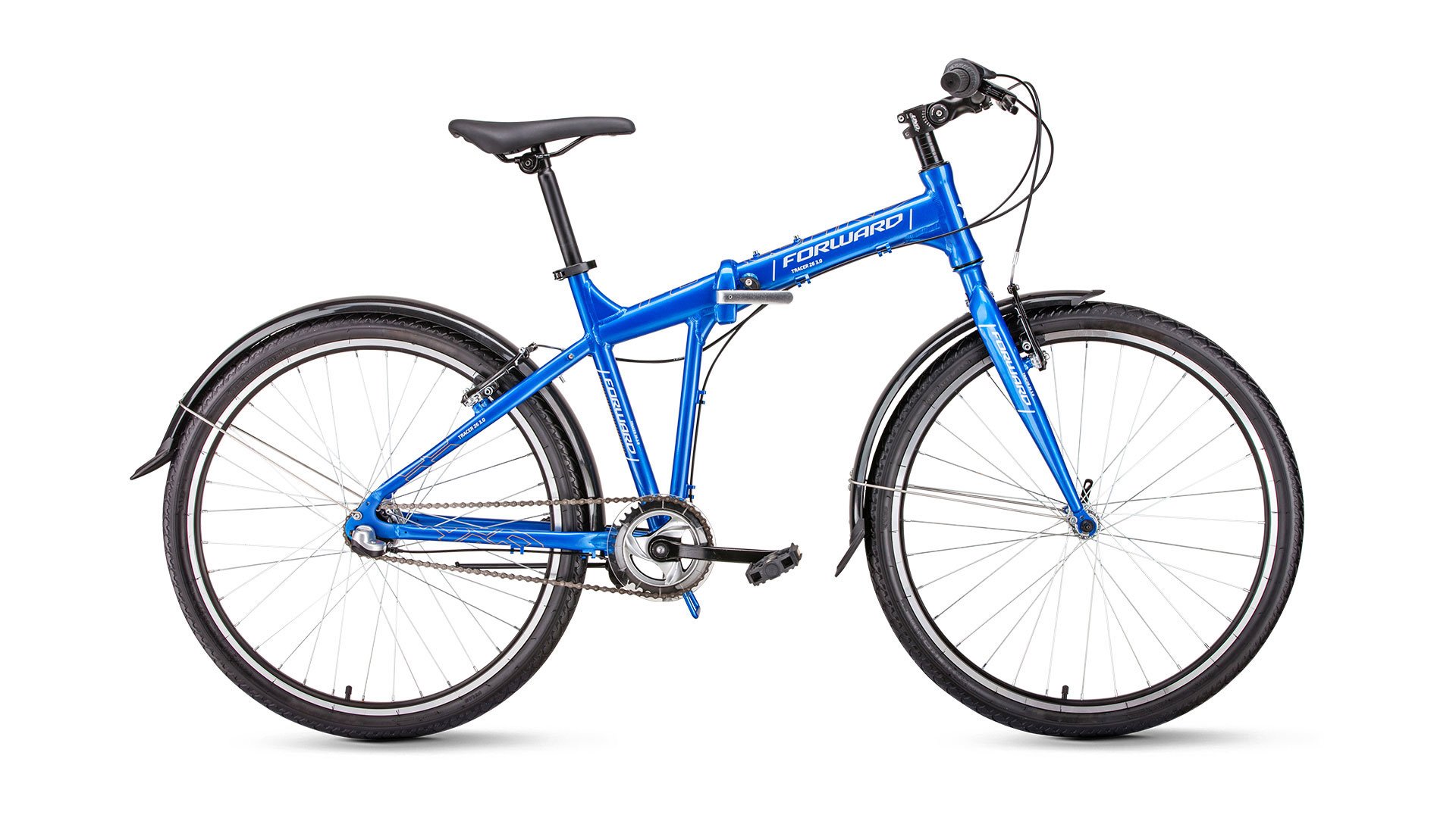 Велосипед FORWARD TRACER 26 3.0 синий 17"