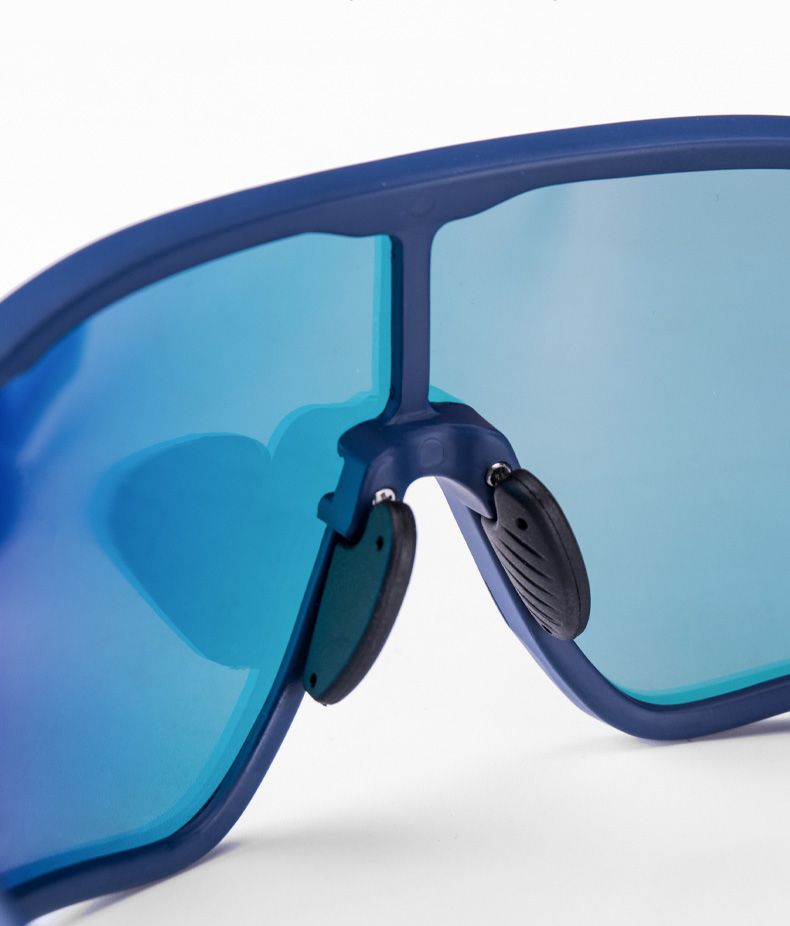 Очки велосипедные ROCKBROS 10134. Цвет оправы - синий. Линзы с поляризацией