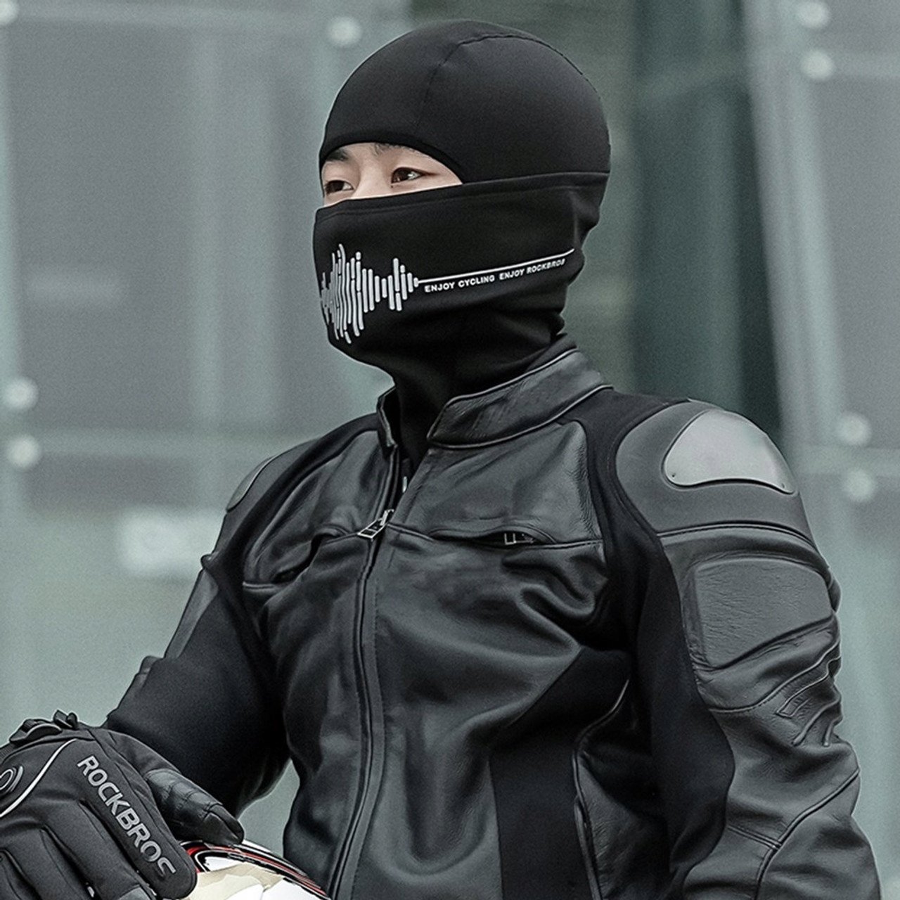 Подшлемник ROCKBROS YPP052 флисовый; черный, универсальный размер