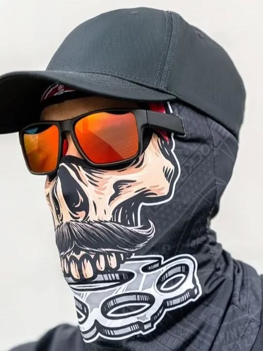 Подшлемник ROCKBROS YPP077 летний, солнцезащитный; черный / желтый / красный, универсальный размер