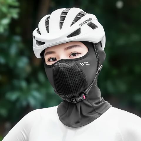 Подшлемник ROCKBROS LF25712 спортивный Ice silk; черный, универсальный размер