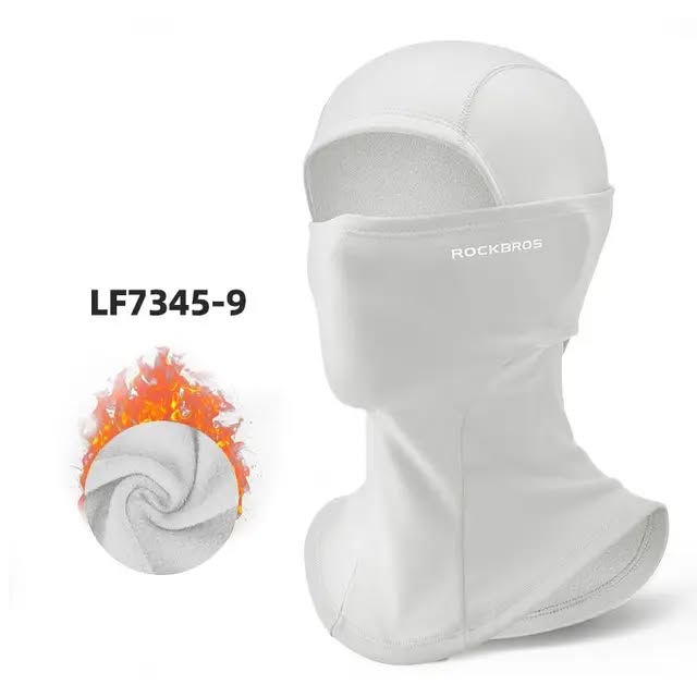 Подшлемник ROCKBROS LF7345 для активного отдыха, утепленный; белый, универсальный размер