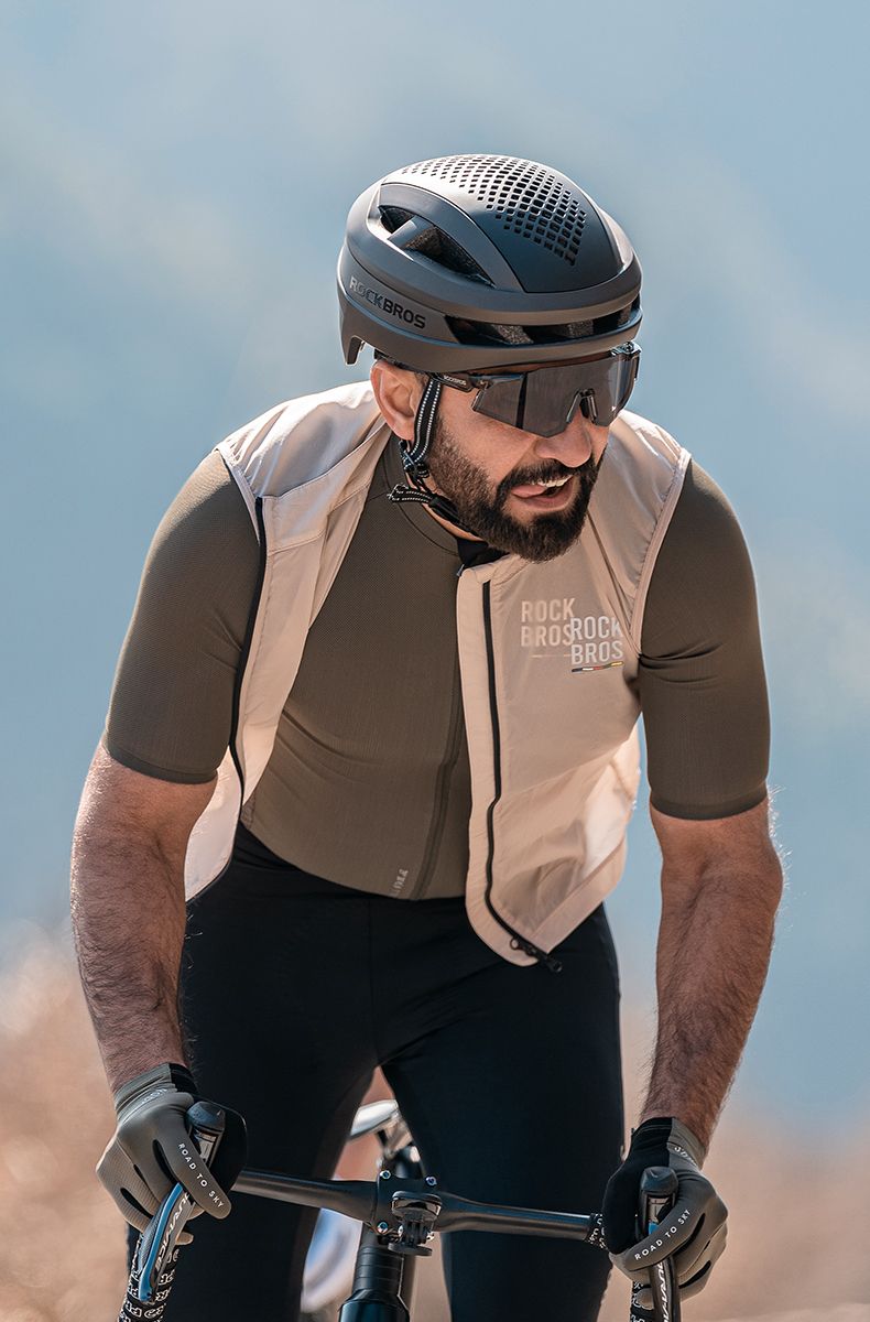 Очки велосипедные ROCKBROS 14110006001. Цвет оправы - серый. Линзы фотохромные