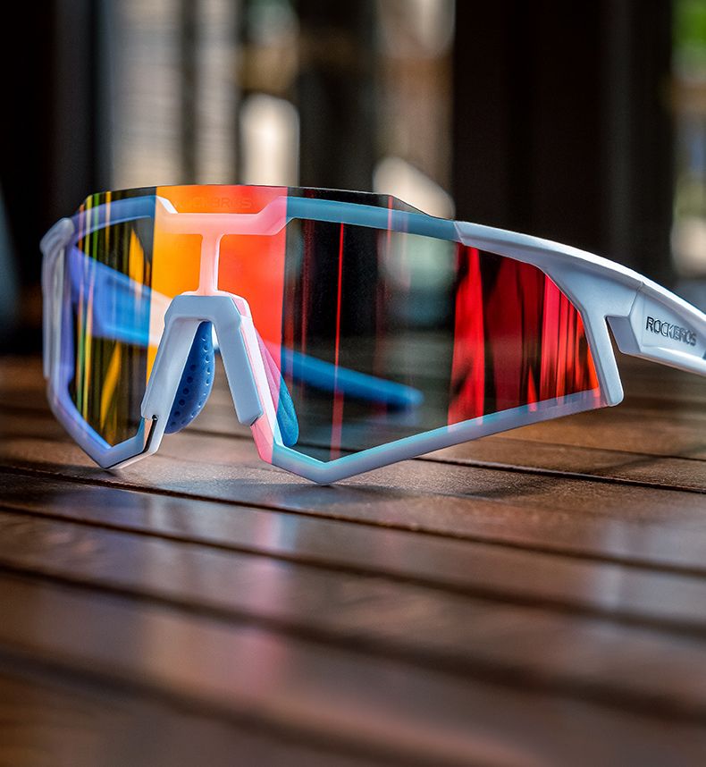 Очки велосипедные ROCKBROS 14110006001. Цвет оправы - серый. Линзы фотохромные