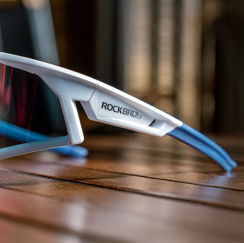 Очки велосипедные ROCKBROS 14110006001. Цвет оправы - серый. Линзы фотохромные