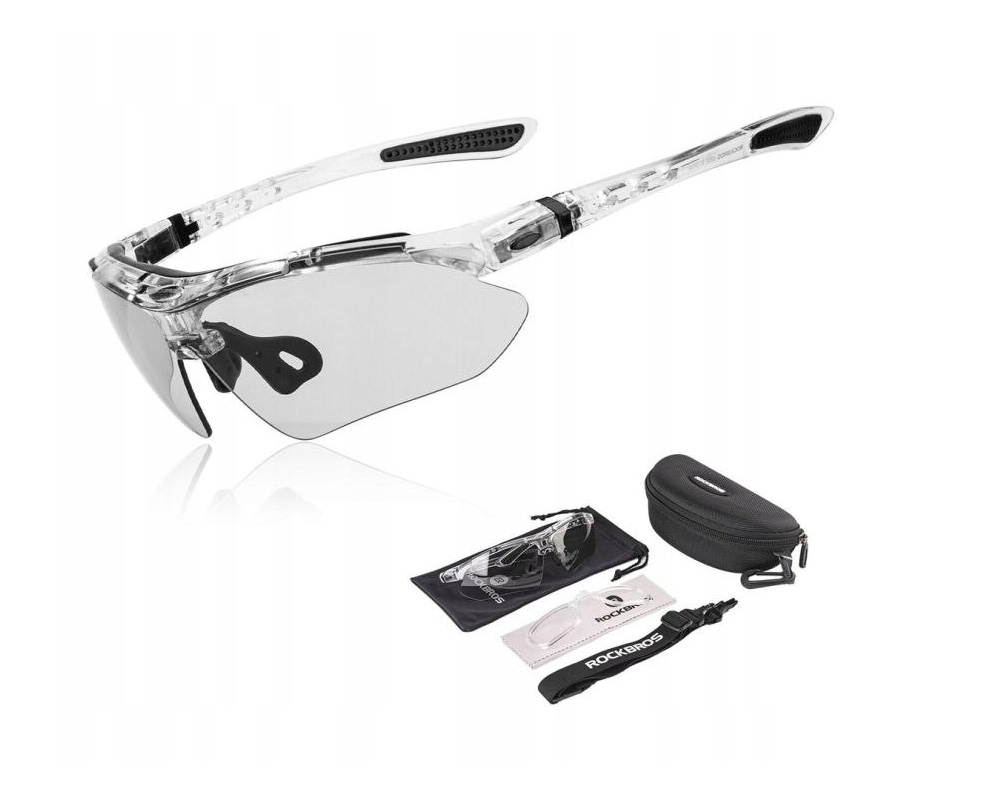 Очки солнцезащитные ROCKBROS 0089 с фотохромными линзами; прозрачная оправа