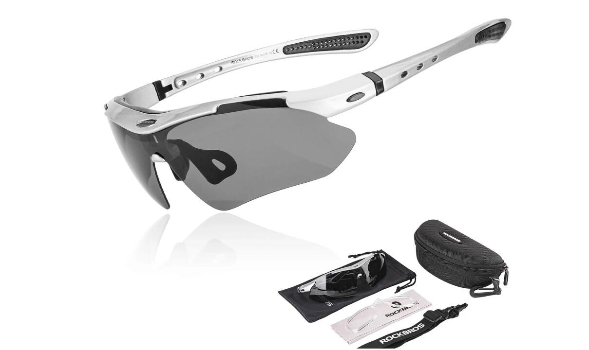 Очки солнцезащитные ROCKBROS 0089 с поляризационными линзами; серая оправа