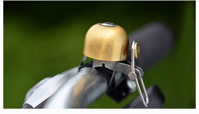 Звонок ROCKBROS ударный в виде колокола, черный, арт 15-1BBK