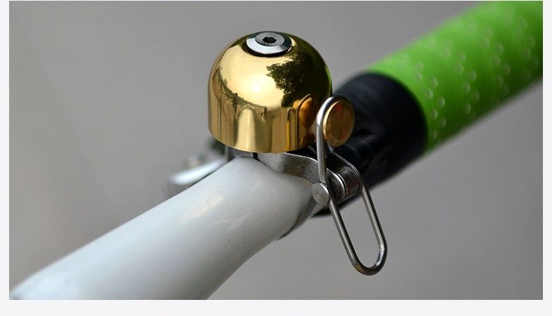 Звонок ROCKBROS ударный в виде колокола, черный, арт 15-1BBK