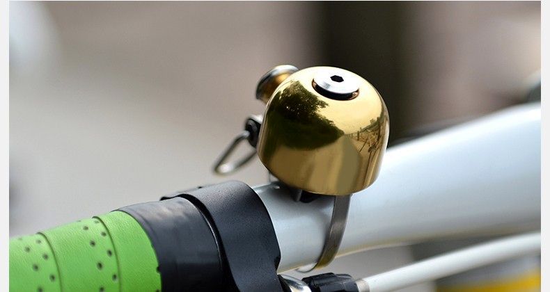 Звонок ROCKBROS ударный в виде колокола, золотой, арт 15-1BG