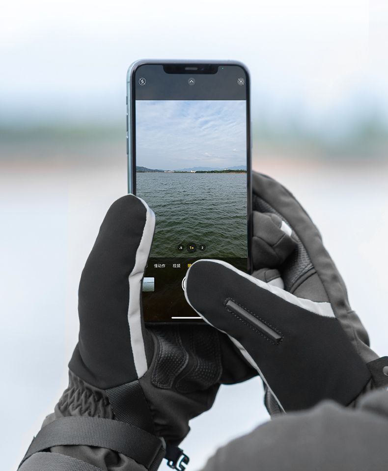 Горнолыжные перчатки ROCKBROS черные