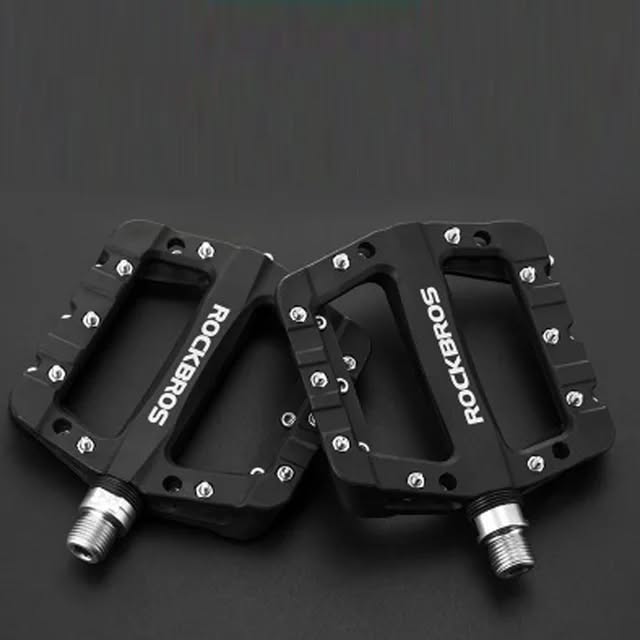 Педали ROCKBROS 2017-12C платформы, нейлон, с шипами; черный