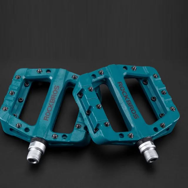 Педали ROCKBROS 2017-12C платформы, нейлон, с шипами; синий